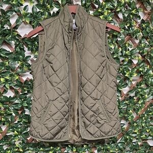Old Navy Olive Quilted Vest